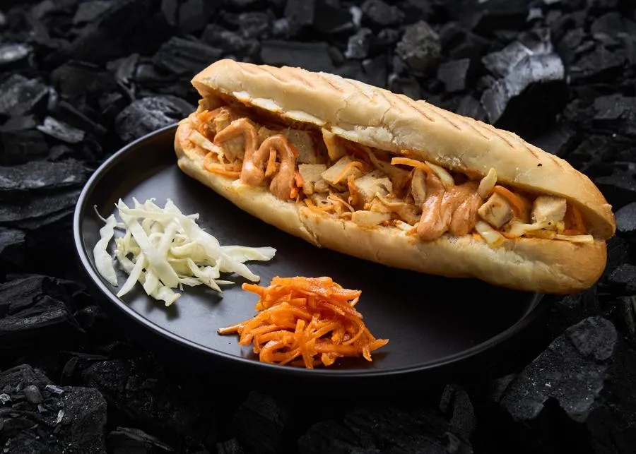 Шаурма в багете микс