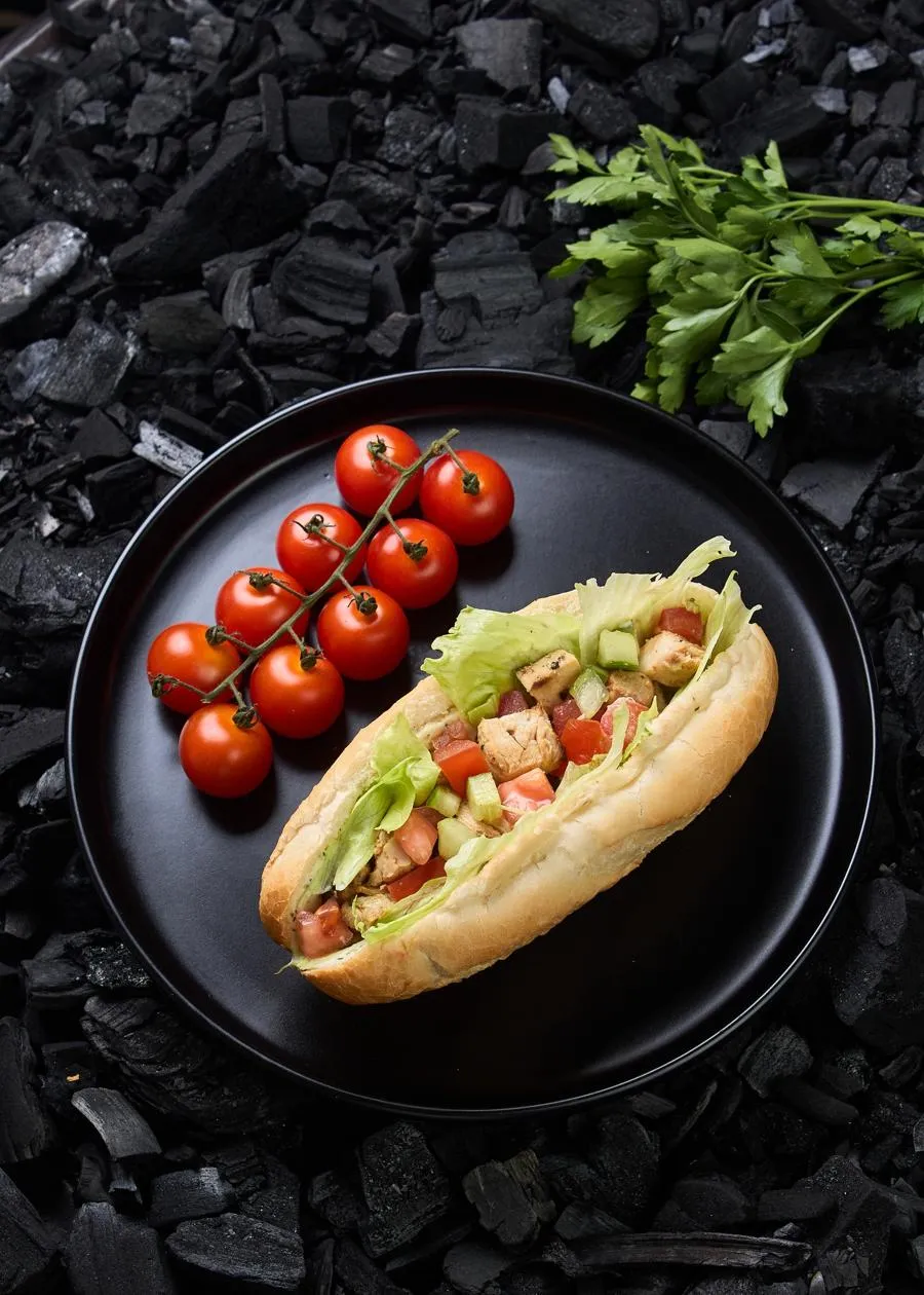 Шаурма в багете фреш